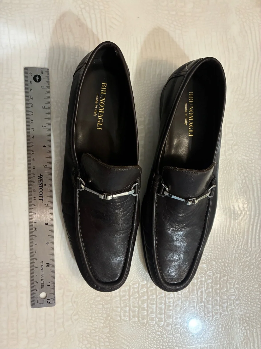 Brunomagli   Leather Bit Loafers for Men